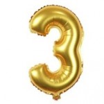 40“ Gold Number Foil Balloon 3