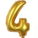 40“ Gold Number Foil Balloon 4