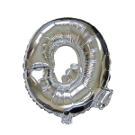 32“ Silver Letter Foil Balloon Q