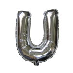 32“ Silver Letter Foil Balloon U