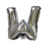 32“ Silver Letter Foil Balloon W