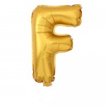 16“ Matte Gold Letter Foil Balloon F