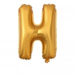 16“ Matte Gold Letter Foil Balloon H