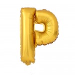 16“ Matte Gold Letter Foil Balloon P