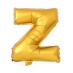 16“ Matte Gold Letter Foil Balloon Z