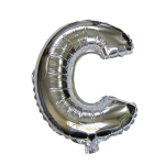 40“ Silver Letter Foil Balloon C