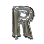 16“ Silver Letter Foil Balloon R