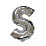 32“ Silver Letter Foil Balloon S