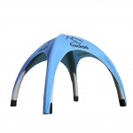 Blue-Four-cornered cross arch tents