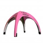 Pink-Four-cornered cross arch tents