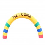 Rainbow inflatable arches