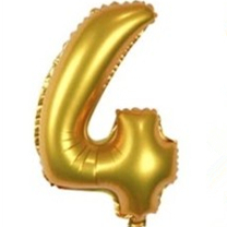 32 Gold Helium Balloon Number 1